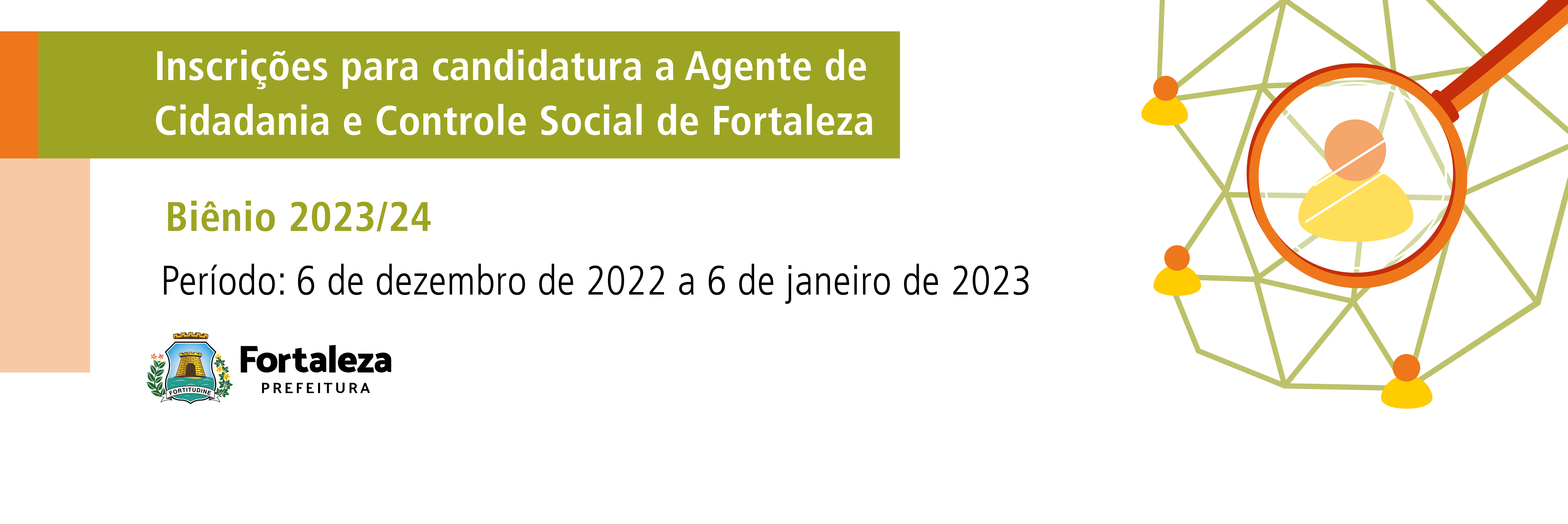 Prefeitura de Fortaleza recebe inscrições para agentes de cidadania 2023/24 que concorrerão nas eleições suplementares