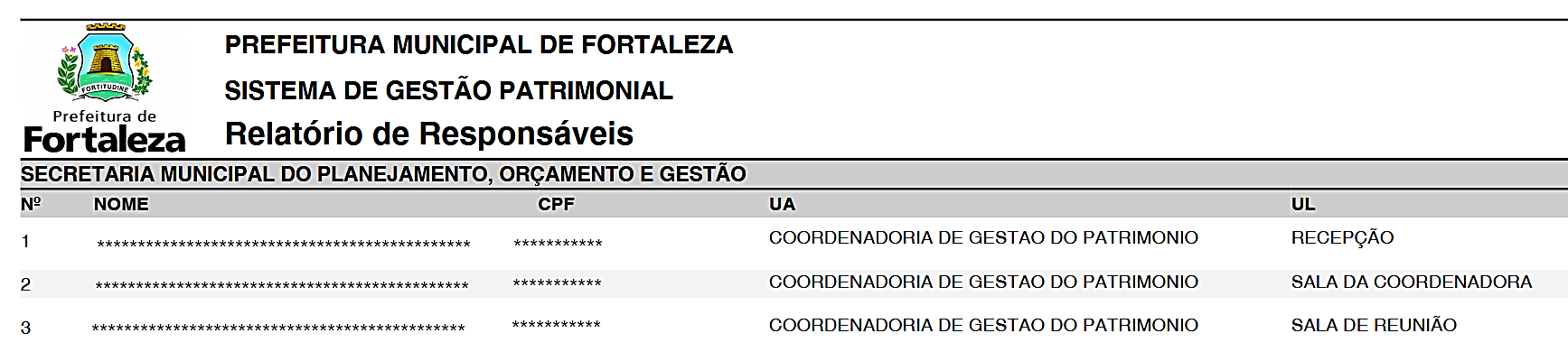 Fig. 36.1 – Modelo do relatório