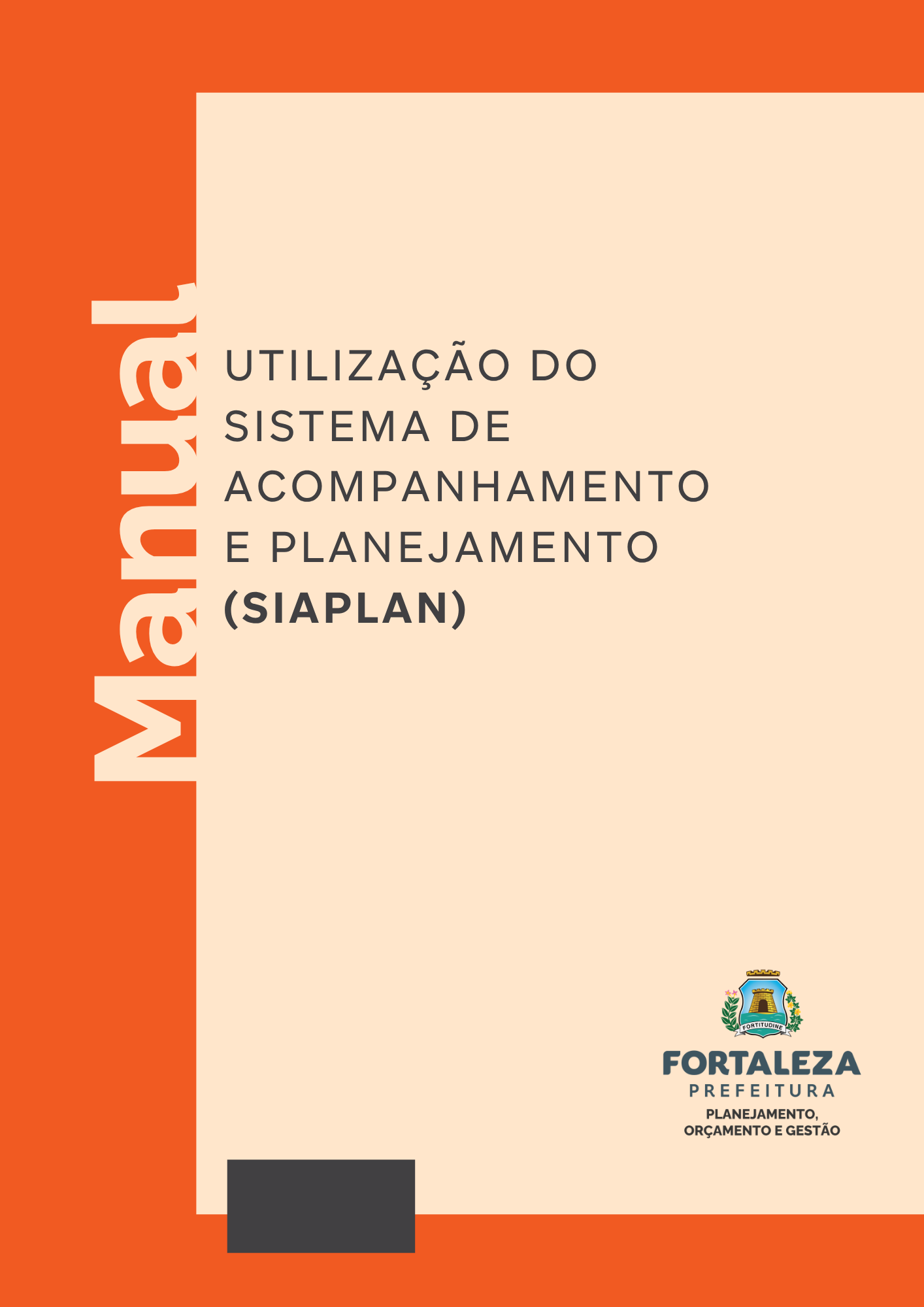 Capa inicial institucional do Manual SIAPLAN
