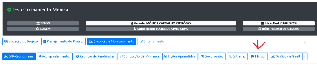 Como funciona as atividades Marco?