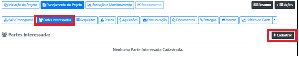 Como manter uma agenda de Partes Interessadas do projeto (Stakeholders)?