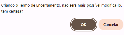 Como encerrar o projeto?