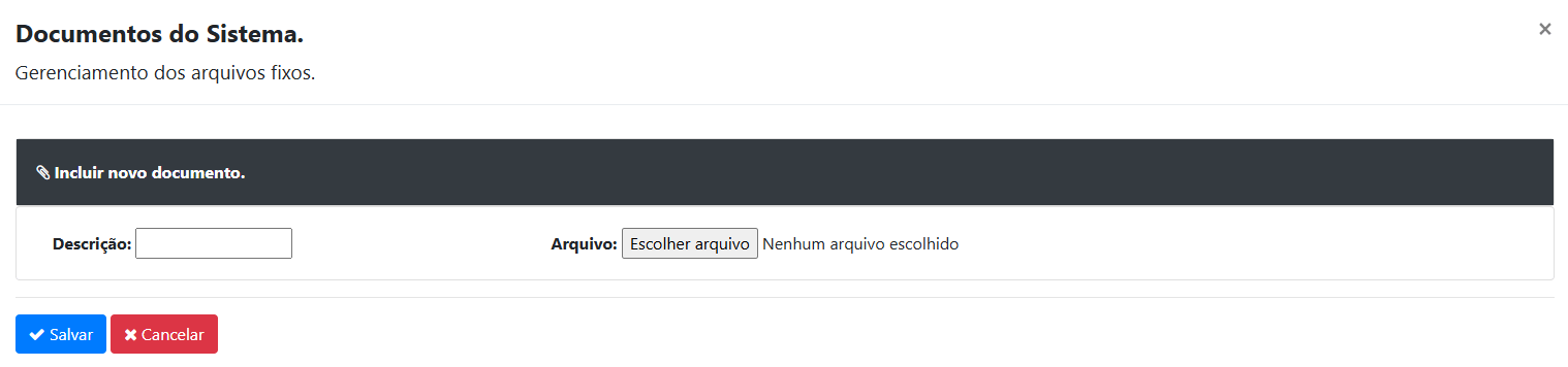 DOCUMENTAÇÃO