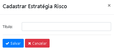 Como consultar, cadastrar e manter tabela de estratégias de risco?